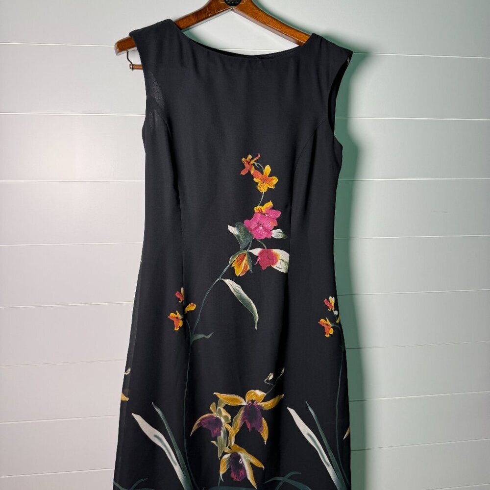 Carol Little Maxi Dress Womens Size 10 Multicolor Floral Lined